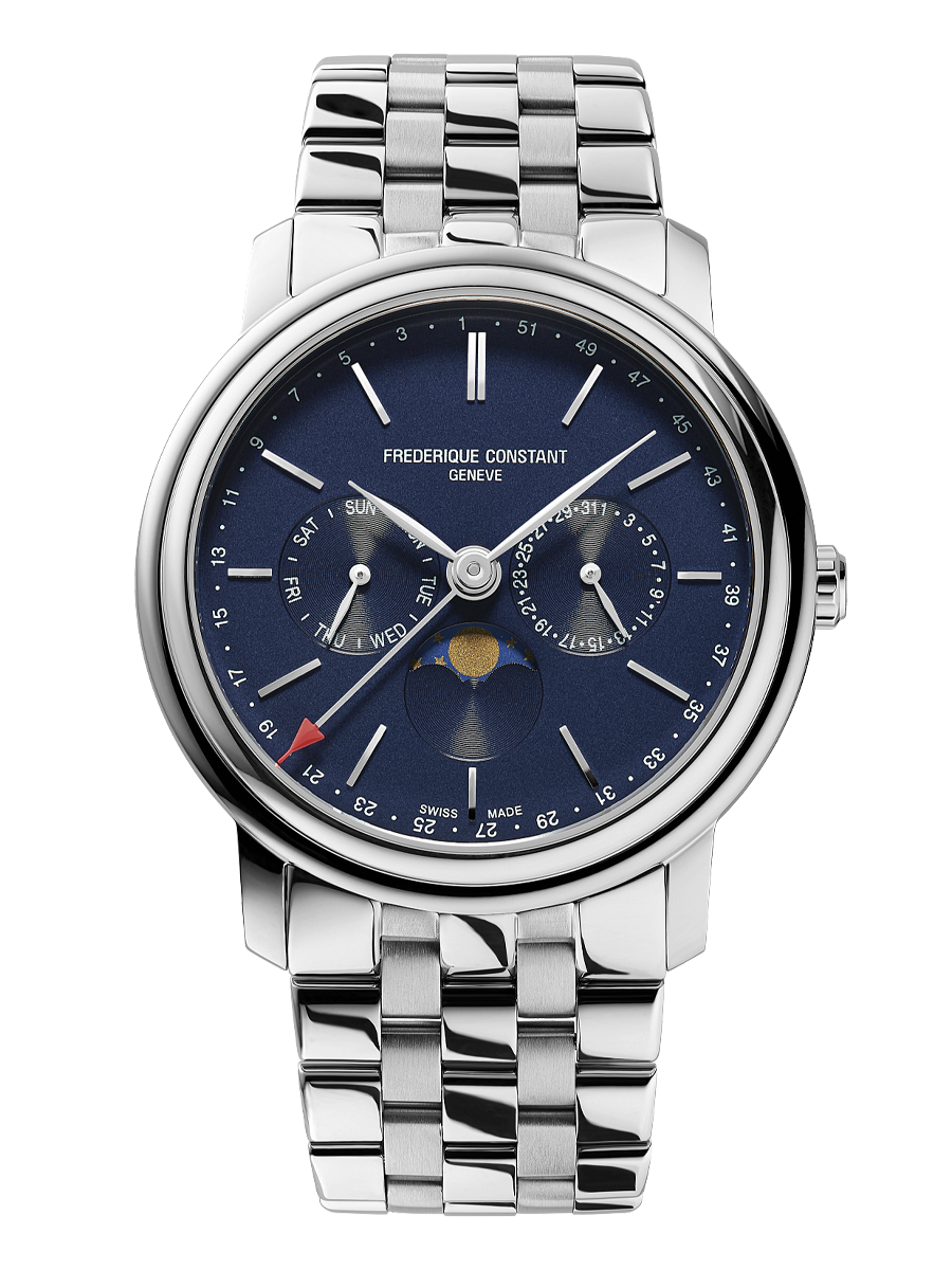 Classics Index Business Timer Watch FC-270N4P6B | Frederique Constant